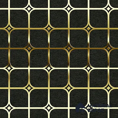 Highlighter Tiles  Tile TL 07252 Plana 8016 GLM (Gold) 1 ft x 1 ft Ceramic Matte Finish - 9 mm  | 2 mm Spacer is Mandatory (Sample)